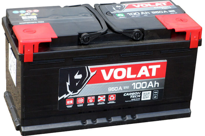 Аккумуляторная батарея VOLAT 100Ah 950A ОП